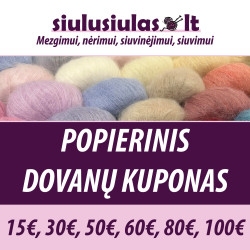 Popierinis dovanų kuponas siulusiulas.lt