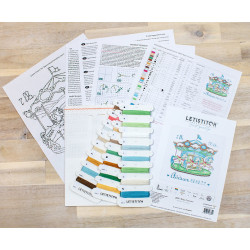 LETI L8047 - Kūdikių karuselė (Baby Carousel) siuvinėjimo rinkinys Letistitch