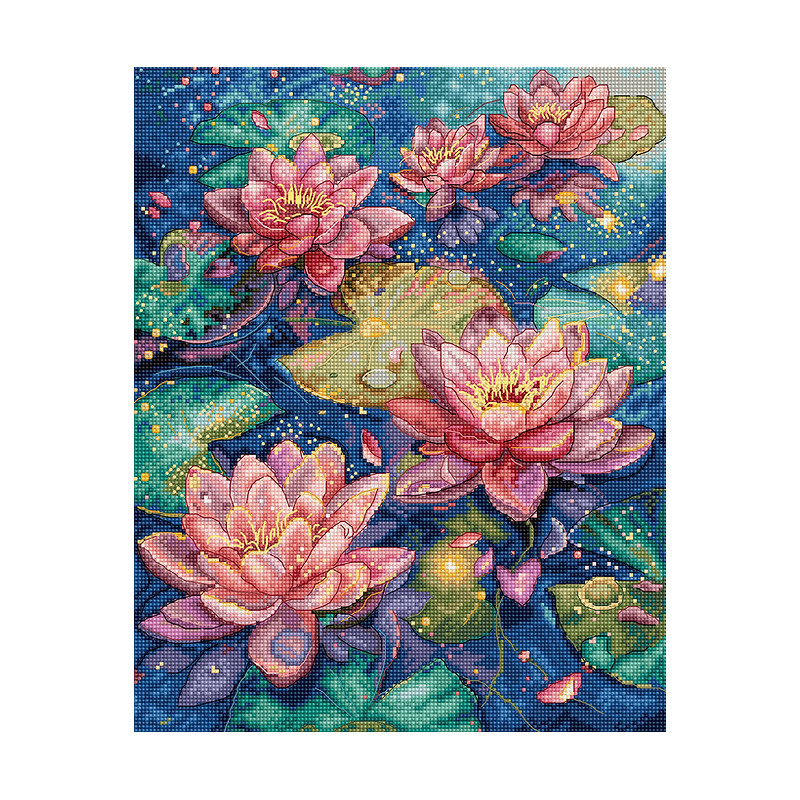 L9910 - Vandens lelija (Water lily) siuvinėjimo rinkinys Letistitch L9910 - Vandens lelija (Water lily) siuvinėjimo rinkinys Letistitch