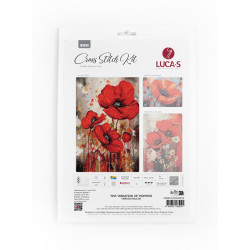 B7044 - Aguonų vibracija (The Vibration of Poppies) siuvinėjimo rinkinys Luca-S