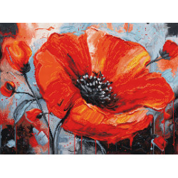 B7045 - Aguonų aistra (The Passion of Poppies) siuvinėjimo rinkinys Luca-S