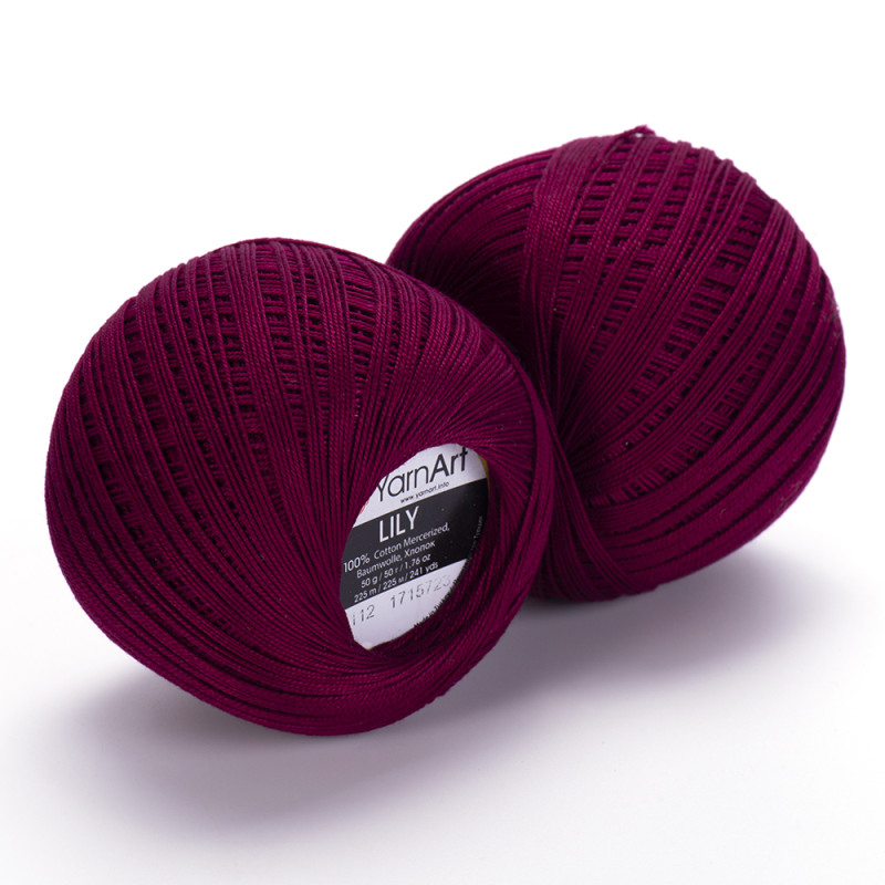 0112 - bordo YarnArt Lily 0112 - bordo YarnArt Lily