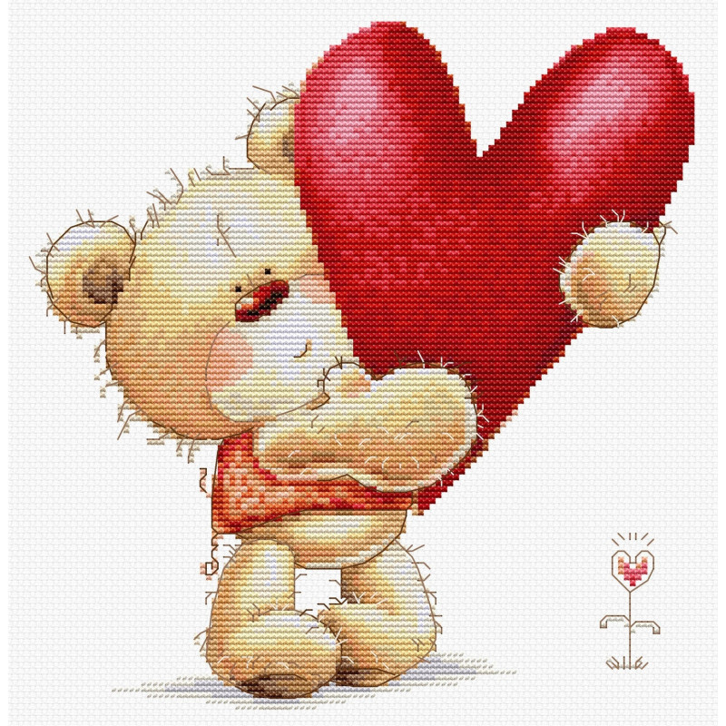 B1422 - Didelė širdis (Big Heart) siuvinėjimo rinkinys Luca-S B1422 - Didelė širdis (Big Heart) siuvinėjimo rinkinys Luca-S