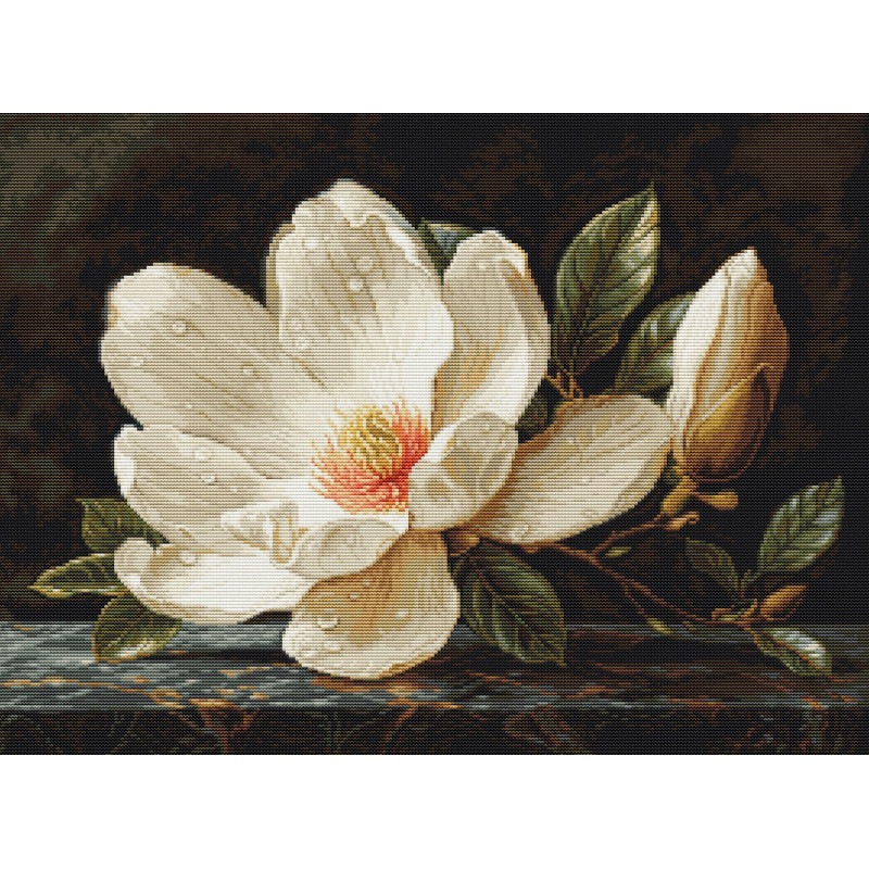 B713 - Magnolija Dew (The Magnolia Dew) siuvinėjimo rinkinys Luca-S B713 - Magnolija Dew (The Magnolia Dew) siuvinėjimo rinkinys Luca-S