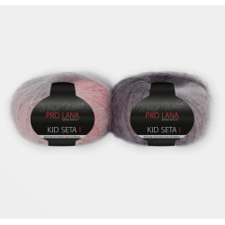 180 - pilka/rausva Pro Lana Kid Seta color