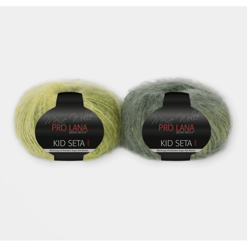 185 - žalsva/salotinė Pro Lana Kid Seta color