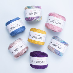 7301 - beveik balta YarnArt Linen Soft