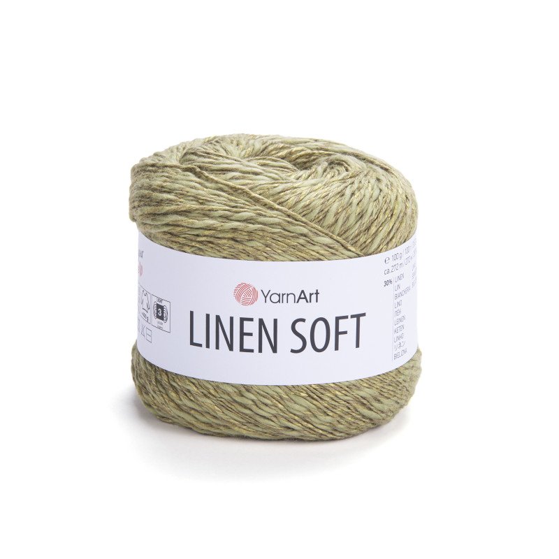7313 - šviesi chaki YarnArt Linen Soft