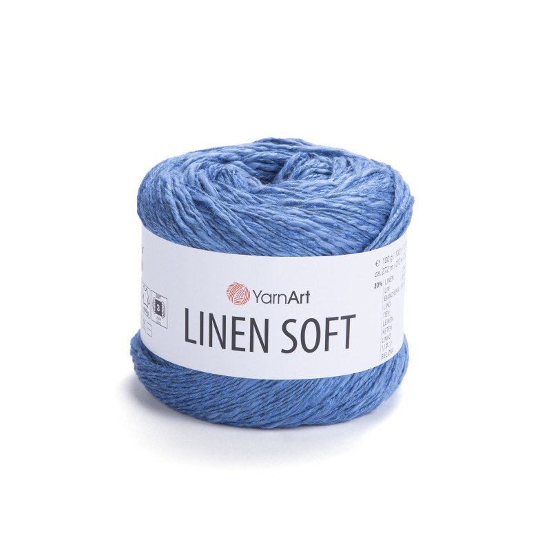 7318 - šviesi džinso YarnArt Linen Soft