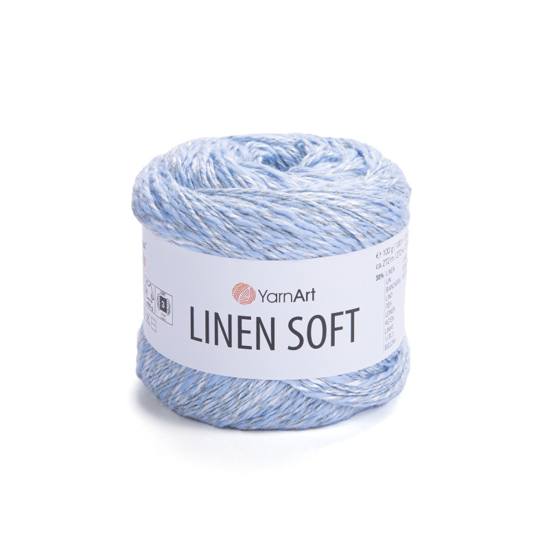 7319 - šviesi mėlyna YarnArt Linen Soft 7319 - šviesi mėlyna YarnArt Linen Soft