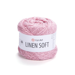 7322 - aviečių rožinė YarnArt Linen Soft