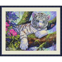K260 - Baltasis tigras (White Tiger) siuvinėjimo rinkinys Merejka