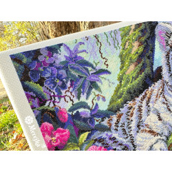 K260 - Baltasis tigras (White Tiger) siuvinėjimo rinkinys Merejka