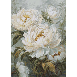 B715 - Pavasario šviesos bijūnai (The Light of Spring Peonies) siuvinėjimo rinkinys Luca-S