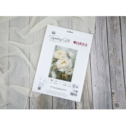 B715 - Pavasario šviesos bijūnai (The Light of Spring Peonies) siuvinėjimo rinkinys Luca-S