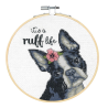D72-76108 - Ruff Life (su bambuko lankeliu) siuvinėjimo rinkinys Dimensions