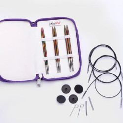 13 cm KnitPro Symfonie 20661 medinių prisukamų virbalų rinkinys