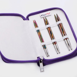 13 cm KnitPro Symfonie 20661 medinių prisukamų virbalų rinkinys