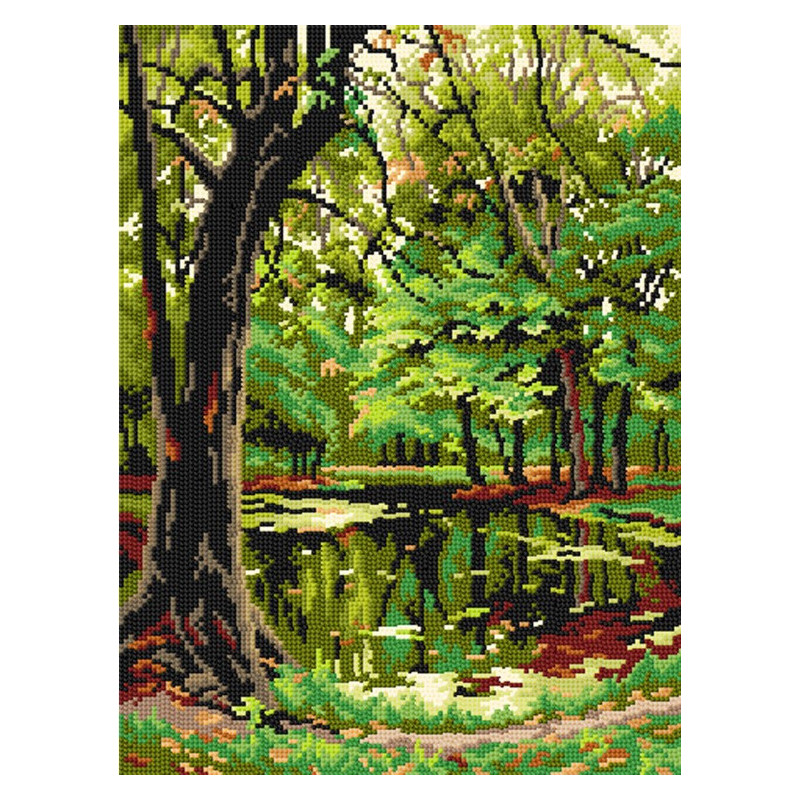 3562 30x40 cm kanva su atspaustu piešiniu Orchidea