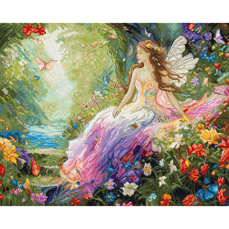 L9932 - Užburiantis pavasaris (Enchanted Spring) siuvinėjimo rinkinys Letistitch L9932 - Užburiantis pavasaris (Enchanted Spring) siuvinėjimo rinkinys Letistitch
