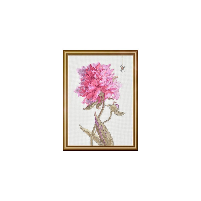 SRA 1008 - Aine kolekcija „Bijūnai. Malonė“ (Peonies. Grace) siuvinėjimo rinkinys Riolis