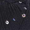 7101 - juoda YarnArt Cotton Gold Paillettes