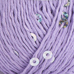 7116 - šviesi violetinė YarnArt Cotton Gold Paillettes