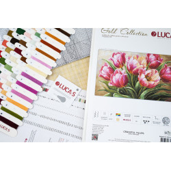 G718 - Grakščios tulpės (Graceful Tulips) siuvinėjimo rinkinys Luca-S