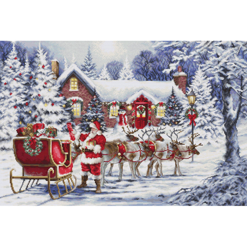 BU5084 - Kalėdų senelio vizitas (Santa’s Visit) siuvinėjimo rinkinys Luca-S BU5084 - Kalėdų senelio vizitas (Santa’s Visit) siuvinėjimo rinkinys Luca-S