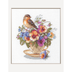 SRA 1025 - Aine kolekcija „Arbatos žiedas“ siuvinėjimo rinkinys Riolis