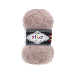 406 - rausvas perlas Alize Mohair Classic