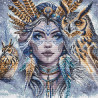 P077 - Karys ir jo globėjiškos pelėdos (The Warrior and Guardian Owls) siuvinėjimo rinkinys AVA Stitch