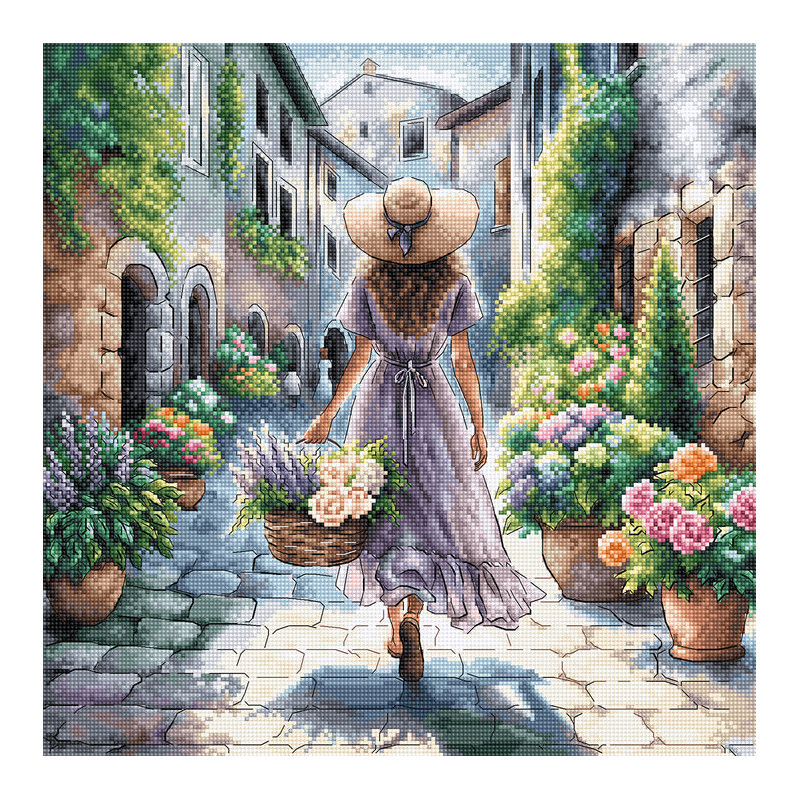 P110 - Gėlių kvapas (The Scent of Flowers) siuvinėjimo rinkinys AVA Stitch