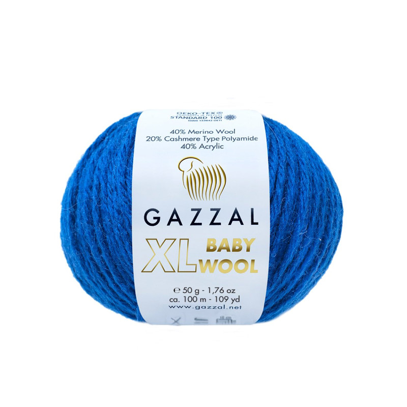 802 - mėlyna Gazzal Baby Wool XL