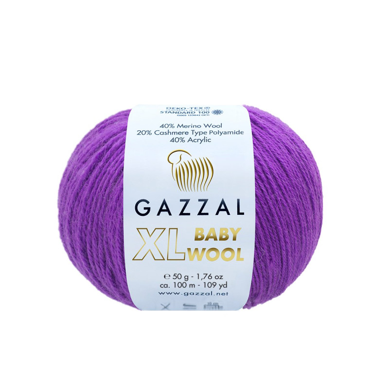 815 - ryški violetinė Gazzal Baby Wool XL