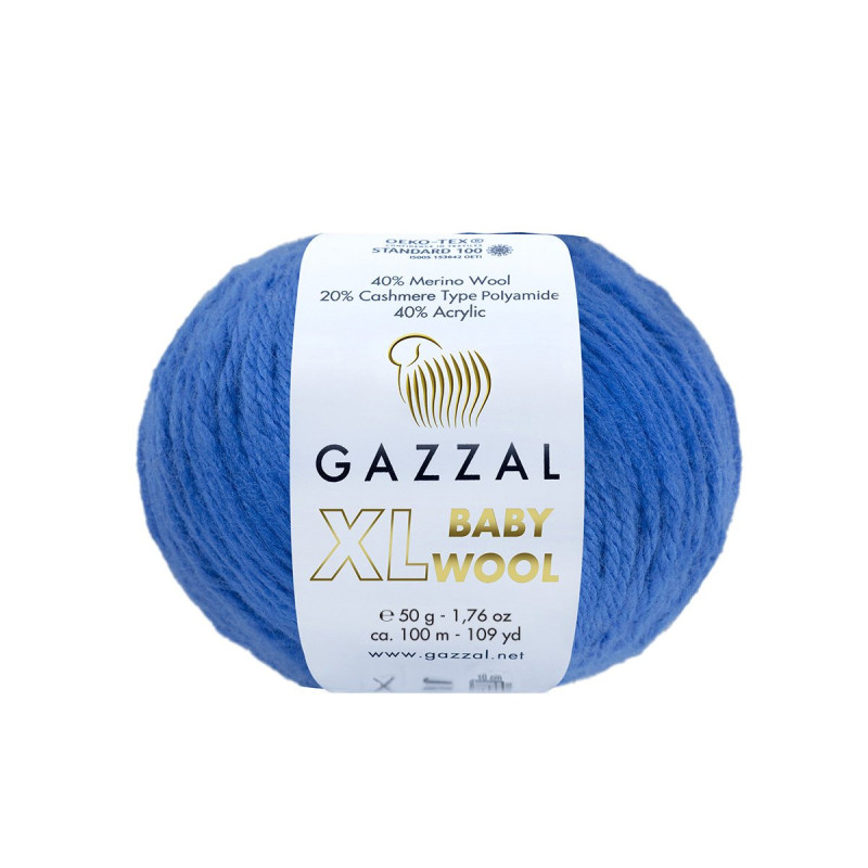 830 - mėlyna Gazzal Baby Wool XL