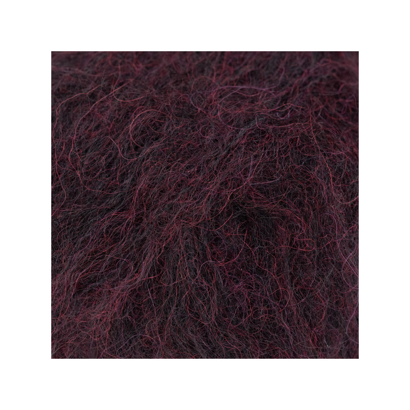 43 - tamsi vynuogių DROPS Brushed Alpaca Silk