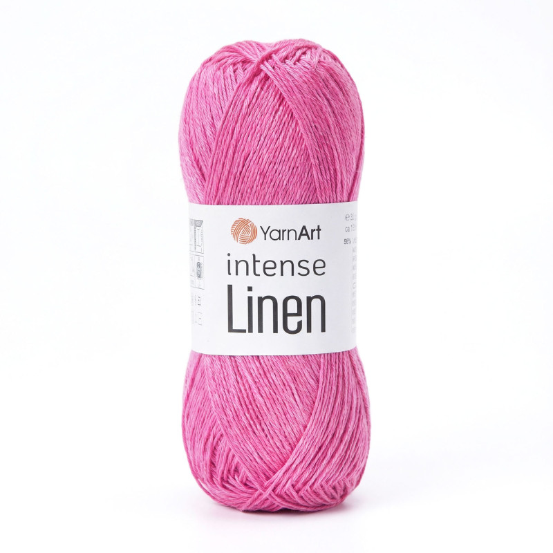 4107 - rožinė YarnArt Intense Linen