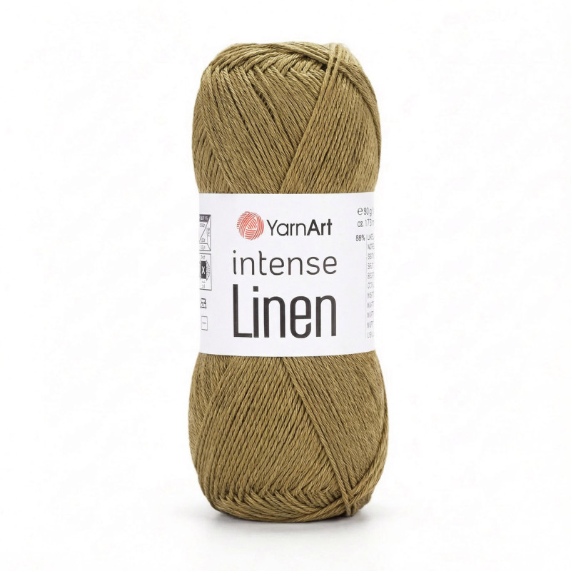 4121 - samanų žalia YarnArt Intense Linen