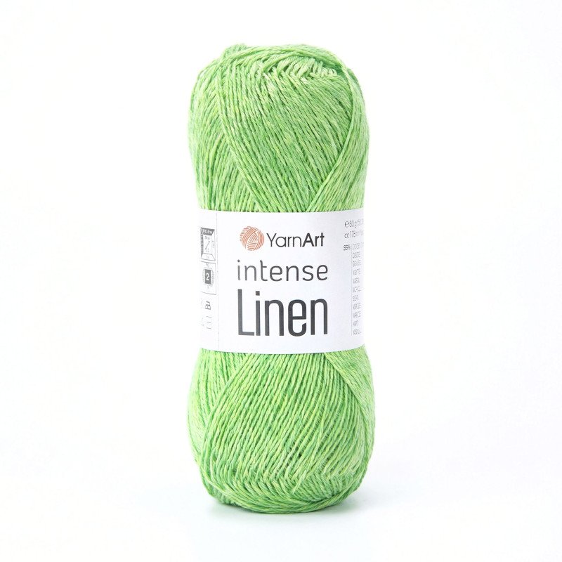 4125 - neoninė žalia YarnArt Intense Linen