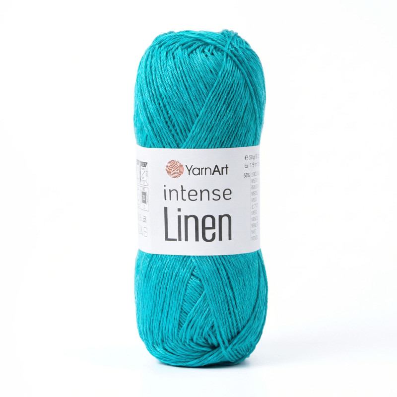 4129 - tamsi turkio YarnArt Intense Linen