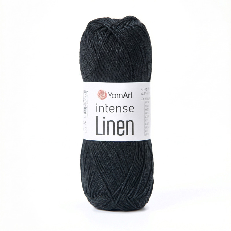4135 - juoda YarnArt Intense Linen