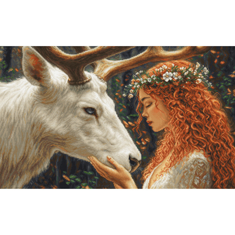 B724 - Švelnioji miško dvasia (The Gentle Spirit of the Forest) siuvinėjimo rinkinys Luca-S