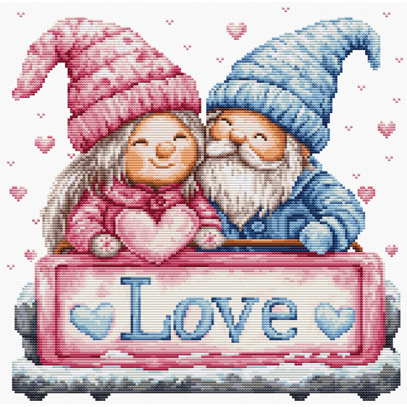 B1443 - Žiemos meilė (Winter love) siuvinėjimo rinkinys Luca-S