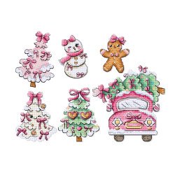 LETI L9969 - Saldieji Kalėdų papuošalai (Sweetmas Ornaments) siuvinėjimo rinkinys Letistitch