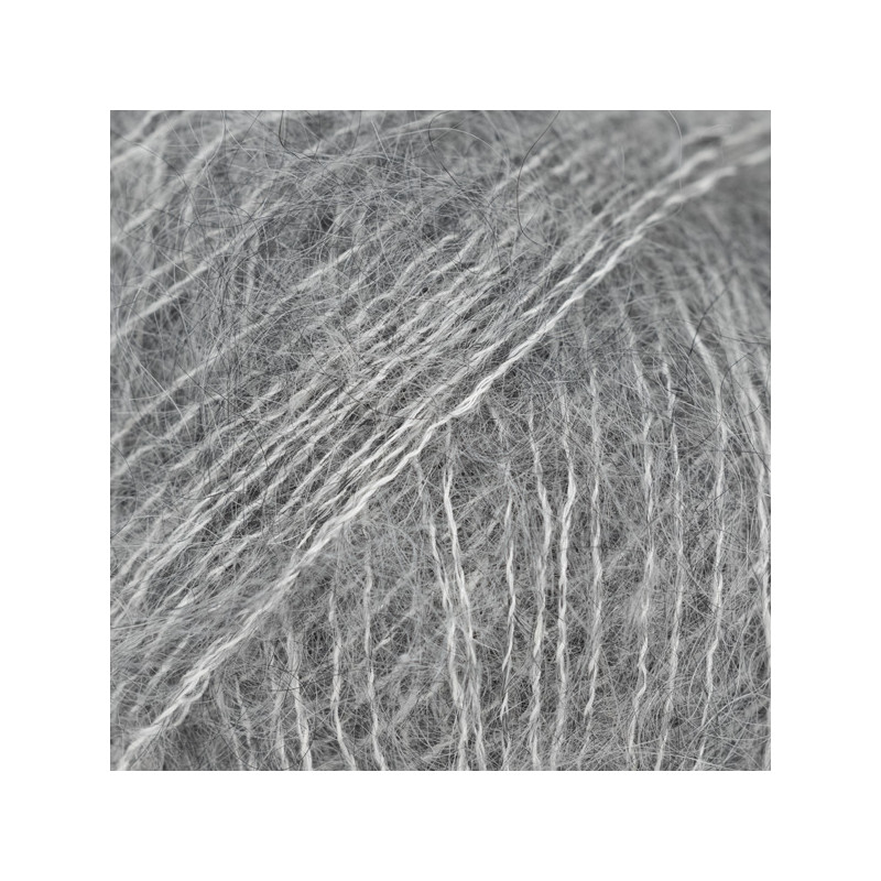 75 - plieno pilka DROPS Kid-Silk