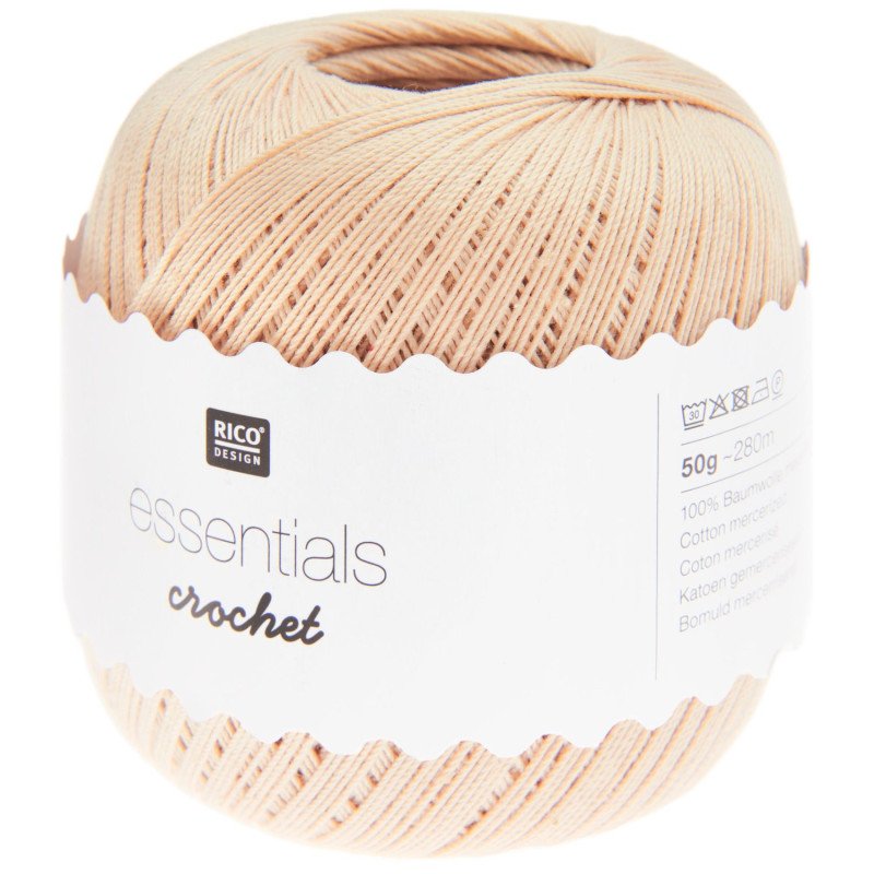 002 - smėlio Rico Design Essentials Crochet