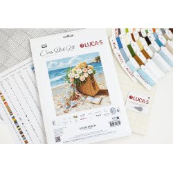 B735 - Žydras paplūdimys (Azure Beach) siuvinėjimo rinkinys Luca-S