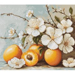 B7062 - Abrikosų žiedai (Apricot blossom) siuvinėjimo rinkinys Luca-S