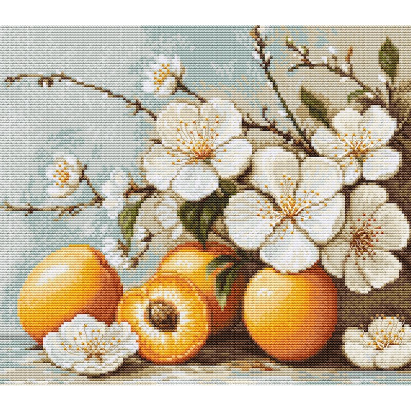 B7062 - Abrikosų žiedai (Apricot blossom) siuvinėjimo rinkinys Luca-S